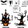 Halloween Window Clings Stickers, 7Sheet Halloween Bats Spiders Window Cling Sticker Decal for Halloween Window Decoration (FREE SHIPPING) Image 4