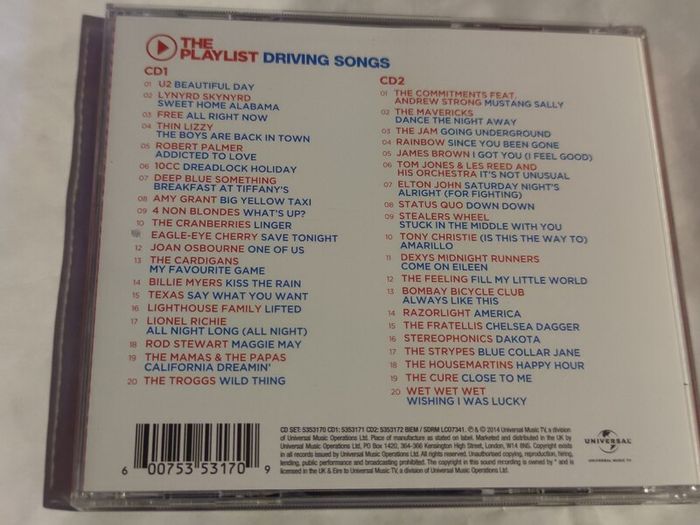 The Playlist Driving Songs 2Cd