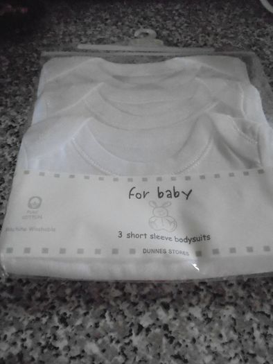 3 Shirt Sleeve Bodysuits for Sale