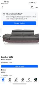 Leather sofa