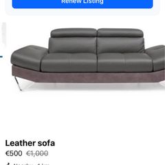 Leather sofa
