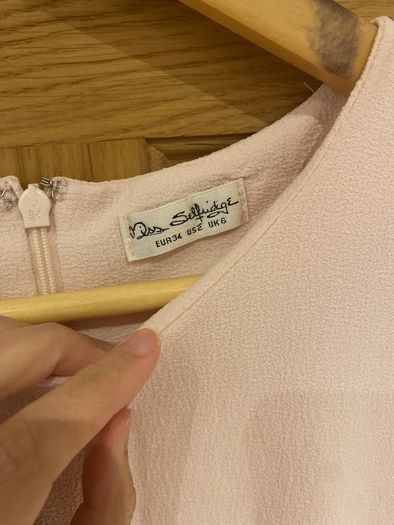 Soft pink dress from ms selfridges