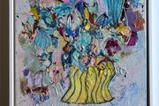 Original Painting Irish Abstract Floral Original Floral Painting Original Art contemporary Irish art