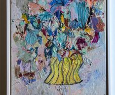 Original Painting Irish Abstract Floral Original Floral Painting Original Art contemporary Irish art