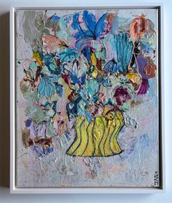 Original Painting Irish Abstract Floral Original Floral Painting Original Art contemporary Irish art