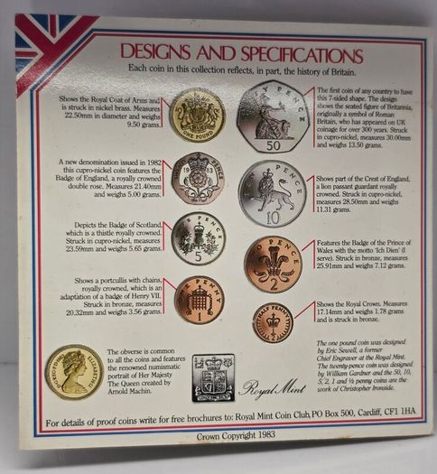 UK 1983 Mint Coin Set
