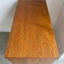 Vintage Mid Century Teak Sliding Door Storage/Vinyl Cabinet Image 4