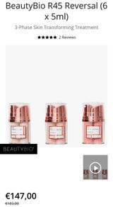 BeautyBio R45 The Reversal 3 Phase Retinol Booster System brand new