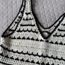 Primark Black & White Crochet Knit Tank Top 2XS Image 2