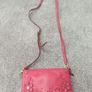 Michael Kors Pink Leather Floral Crossbody / Wallet Bag Image 5