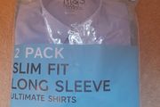 Marks and Spencer Boys 2 pack slim fit school ultimate shirts BNWT 6-7 years T