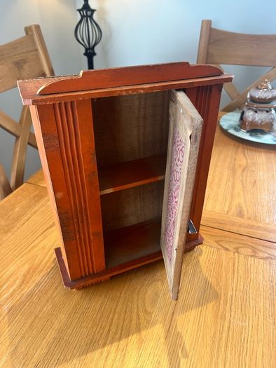 Antique French Scratch Built Miniature Wardrobe