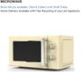 POWERPOINT vintage style cream microwave Image 4