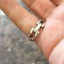 Vintage chunky 925 Silver Linked Ring Image 2