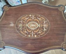 Edwardian Mahogany Marquetry Table
