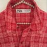 shacket zara xsmall red tweed shacket jacket Image 5