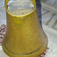 Beautiful Antique Brass Bell, Postage Available or Collection, Lots more Coins, Notes, Antiques and Collectables including Oil Lamps in my other ads