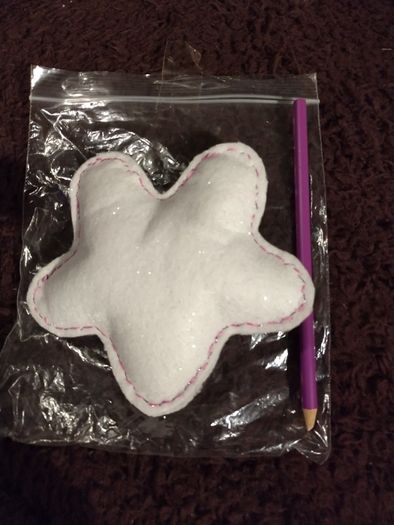 handmade white star