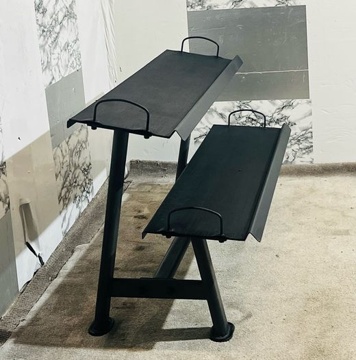 Hex Dumbbells With 2 Tier Rack