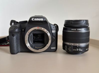 Canon EOS 500D + EFS 18-55mm Lens + Camera Bag