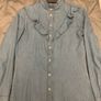 Denim Fitted Blouse Brand New Image 2
