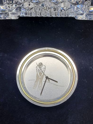 Waterford Crystal Mantel Clock Signed Crystal Only Broken Movement