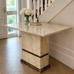 marble console table