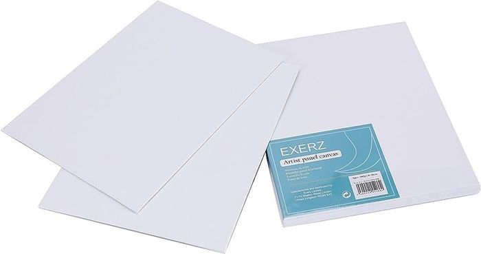 24x30cm Canvas Panel 3mm 6pcs Pack 280gsm 100% Cotton/Blank Artist Canvas Board/Triple Primed/Acid Free/Medium Grain