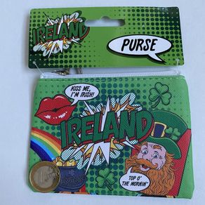 Ireland Pop Art Zip Purse