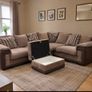 DFS Celine L shape Corner Sofa , corner couch with footstool Image 2