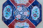 Traditional Japanese Imari-style ceramic plate