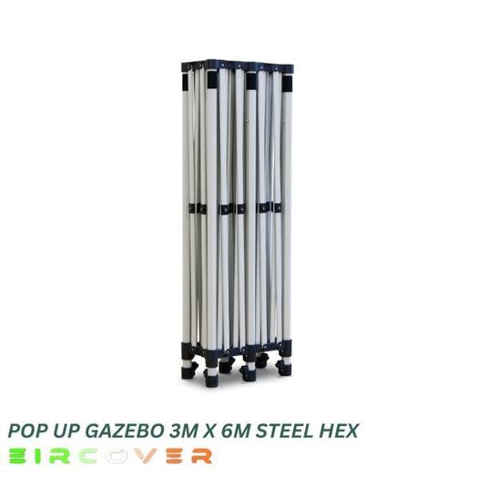 Gazebo Marquee Steel Hexagonal Frame 40mm 3m x 6m