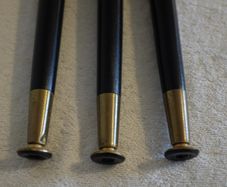 Furniture Legs Set of 3 Mid-Century Black Lacquer