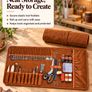 72 Piece Leather Craft Tool Kit with Storage Bag Image 2