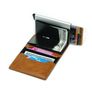Men's Women's Leather Money Clip Slim Wallets Credit Card Holder RFID Blocking Purse Image 8