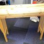 Handmade Solid Wood Console Table    Natural Finish Image 5