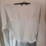 True Religion cream crop mesh back sweatshirt size S Postage included Image 4