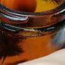 67 - Vintage 4oz Bovril Dark Brown Glass Embossed Letters Jar Image 6