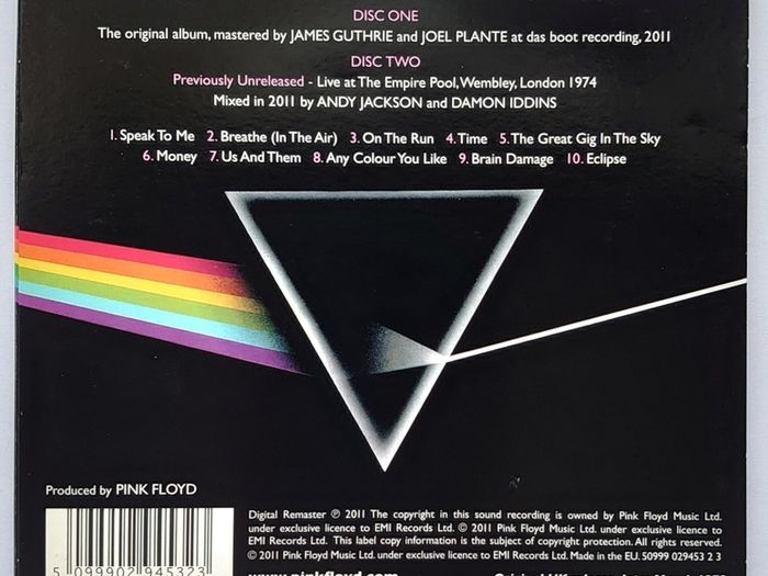 Pink Floyd - The Dark Side Of The Moon - 2x CD