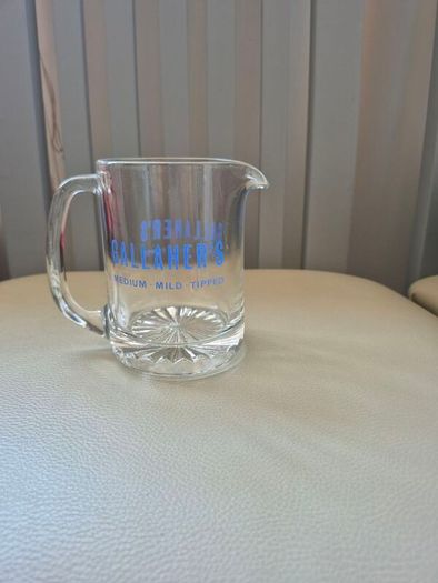 Vintage Gallahers  Advertising Glass Water Jug Pub Memorabilia
