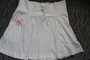 White Mini Skirt O&amp;BOW. Size 12