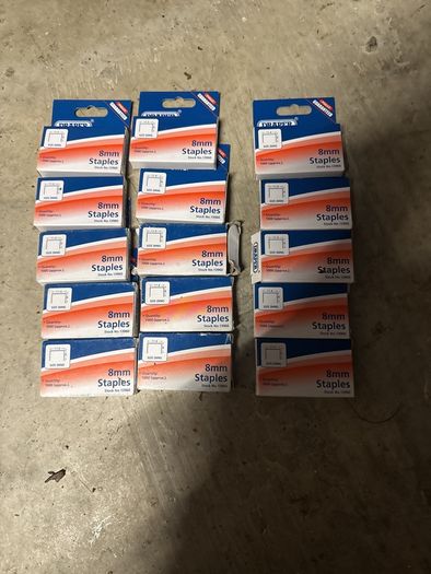 8mm staples. 15packs of 1000