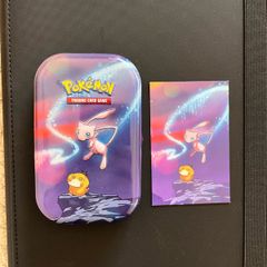 Pokemon Empty Mini Tins Pair Kanto Power Mew & Mewtwo + Matching Art Cards