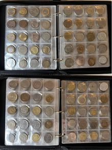 Coins collection foreign unknown 300 coins in album