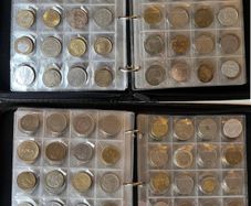 Coins collection foreign unknown 300 coins in album