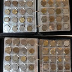 Coins collection foreign unknown 300 coins in album