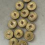 15 Antique Imperial Russian Military Uniform Buttons   Double Headed Eagle Emblem 19th Century Image 4