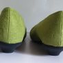Solada Moda Ladies Green Suede Shoes New With Box Size UK3 Jewel Detail Low Heel CAN POST Image 6