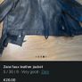 faux leather jacket - zara Image 4
