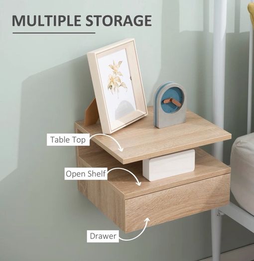 Floating Bedsite table